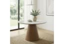 FINEBUY Esstisch rund 120cm Marmor Optik Braun Bild 2