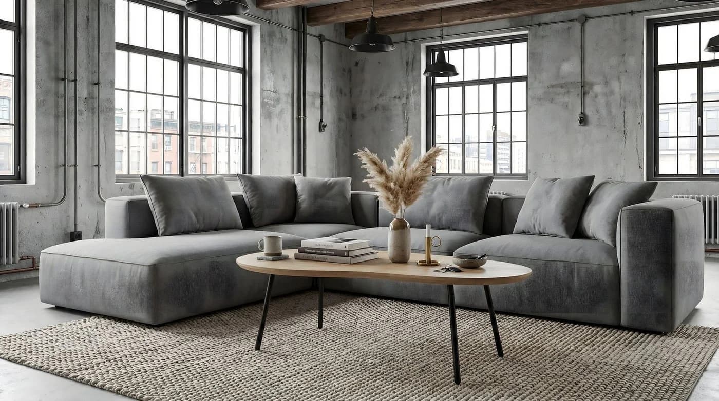 FINEBUY Couchtisch Nierenform Weiß Schwarz Mango Holz