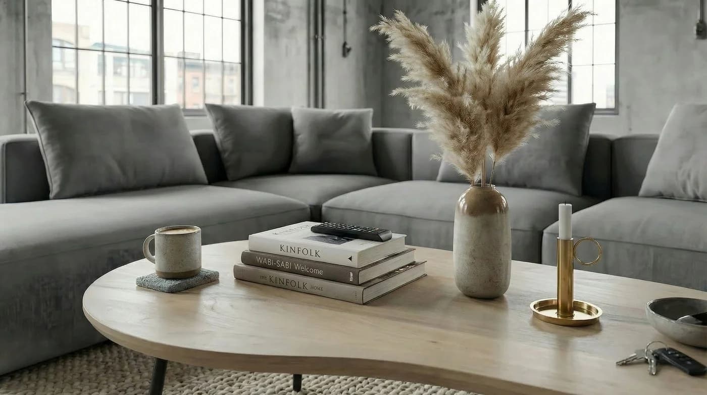 FINEBUY Couchtisch Nierenform Weiß Schwarz Mango Holz - Bild 4