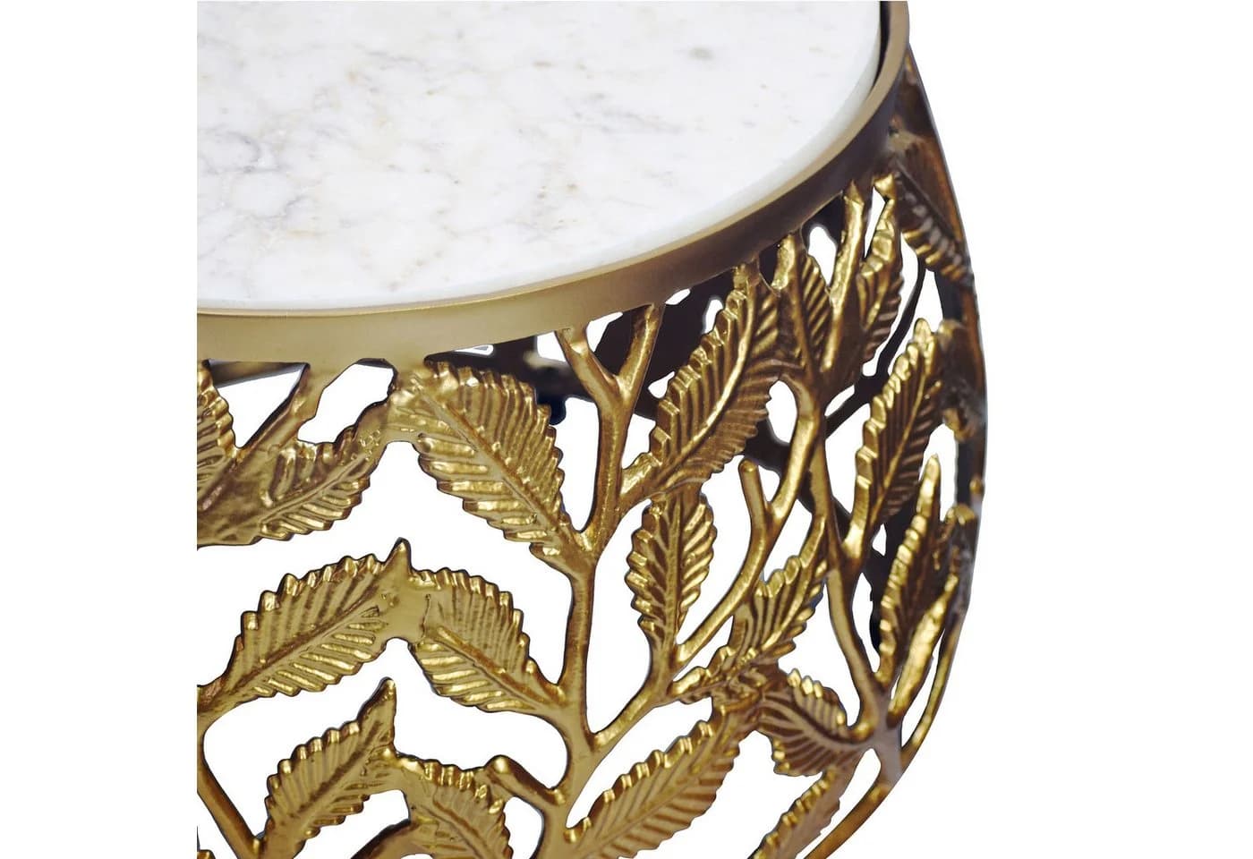 FINEBUY Satztisch FB73713 2er Set Couchtisch Gold Marmor - Bild 5