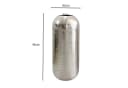 FINEBUY Bodenvase 45 cm Aluminium Silber Bild 3
