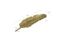 FINEBUY Dekoschale 60cm Gold Aluminium Blattdesign Bild 3
