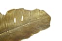 FINEBUY Dekoschale 60cm Gold Aluminium Blattdesign Bild 4