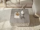 FINEBUY Couchtisch FB77628 Quadratisch Silber Gehämmerte Optik Bild 5