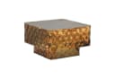 FINEBUY Couchtisch FB77627 Quadratischer Sofatisch 60cm Gold Hammerschlag Bild 5