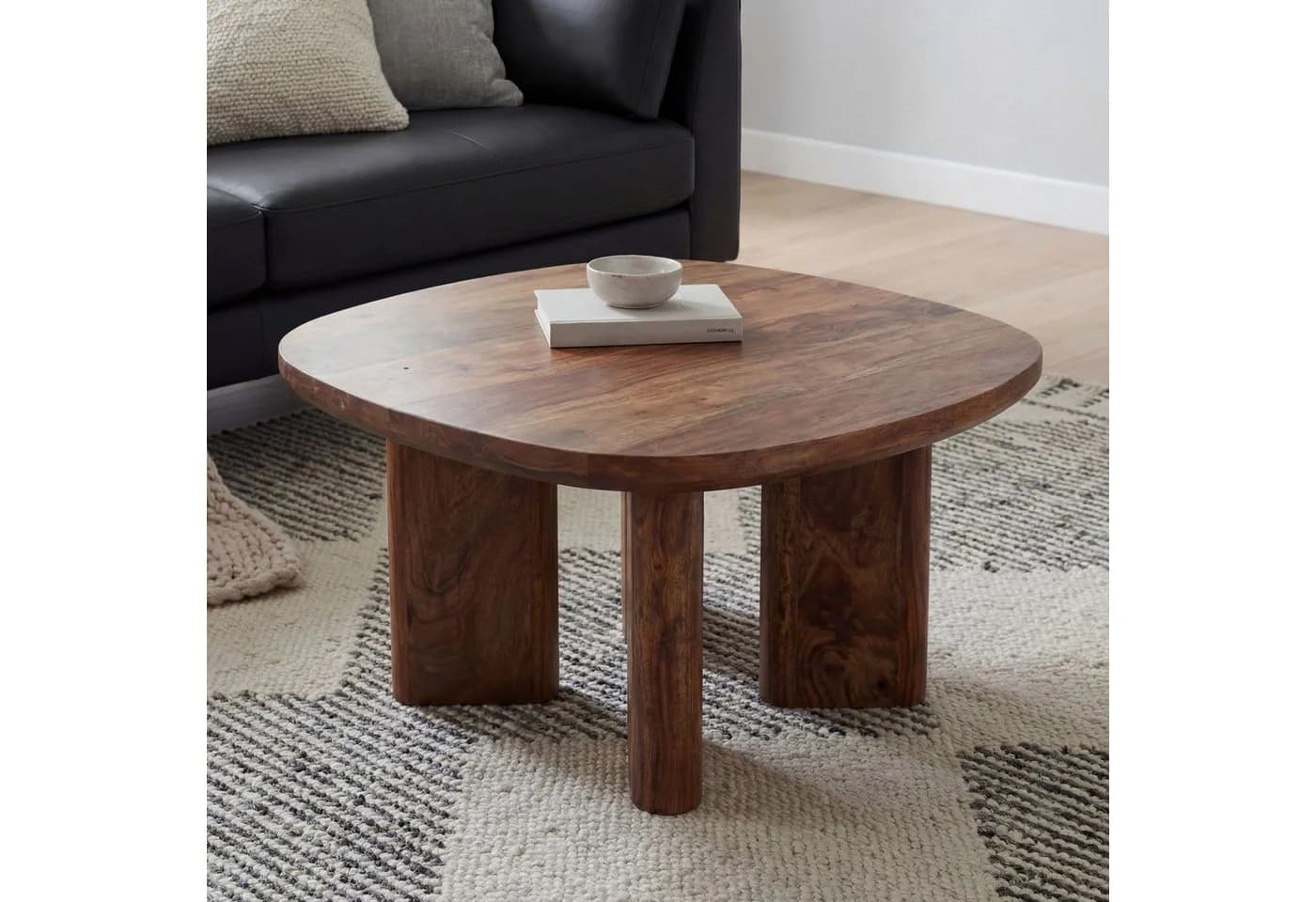 Couchtisch Mango Massivholz 60cm Quadratisch - Bild 3