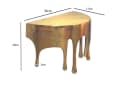 FINEBUY Wandregal Aluminium Gold Tropfenoptik Hängeregal Bild 3