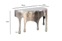 FINEBUY Wandregal Aluminium Silber Tropfenoptik Hängeregal Bild 3