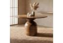 FINEBUY Esstisch FB117624 Rund Braun Mango-Holz Bild 2