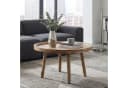 FINEBUY Couchtisch FB117841 Massivholz Braun Bild 2
