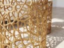 FINEBUY Satztisch 2er Set Couchtisch Gold Marmor Modern Bild 4