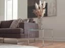 FINEBUY Bodenvase 45 cm Silber Aluminium Skulpturale Dekovase Bild 1