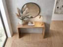 FINEBUY Konsolentisch Akazie Massivholz Braun Modern Bild 4