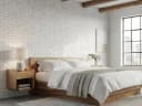 FINEBUY Wandnachttisch Akazie Braun Modern Bild 1