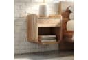 FINEBUY Wandnachttisch Akazie Braun Modern Bild 2