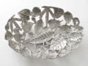 FINEBUY Dekoschale Oval Silber Aluminium 49cm Bild 5