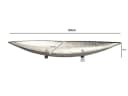 FINEBUY Obstschale Silber 60cm Metall Dekoschale mit Lochoptik Bild 3