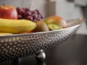 FINEBUY Obstschale Silber 60cm Metall Dekoschale mit Lochoptik Bild 4