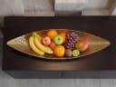 FINEBUY Obstschale Metall 60cm Oval Dekoschale Obstkorb Bild 5