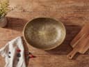 FINEBUY Obstschale Oval Aluminium Gold 30cm Bild 4