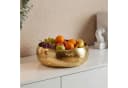 FINEBUY Aluminium Obstschale Gold 35cm mit Hammerschlag-Optik Bild 2