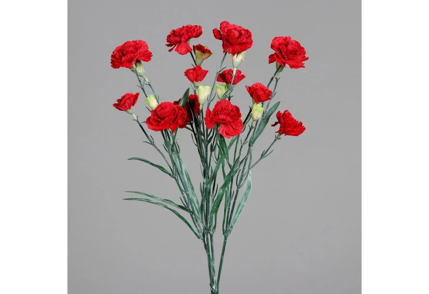 mucPlants Kunstblumenstrauß Nelken Rot 50 cm - Bild 2
