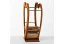 mucHome Kaminholzregal Metall Herz-Design Rostoptik Bild 3