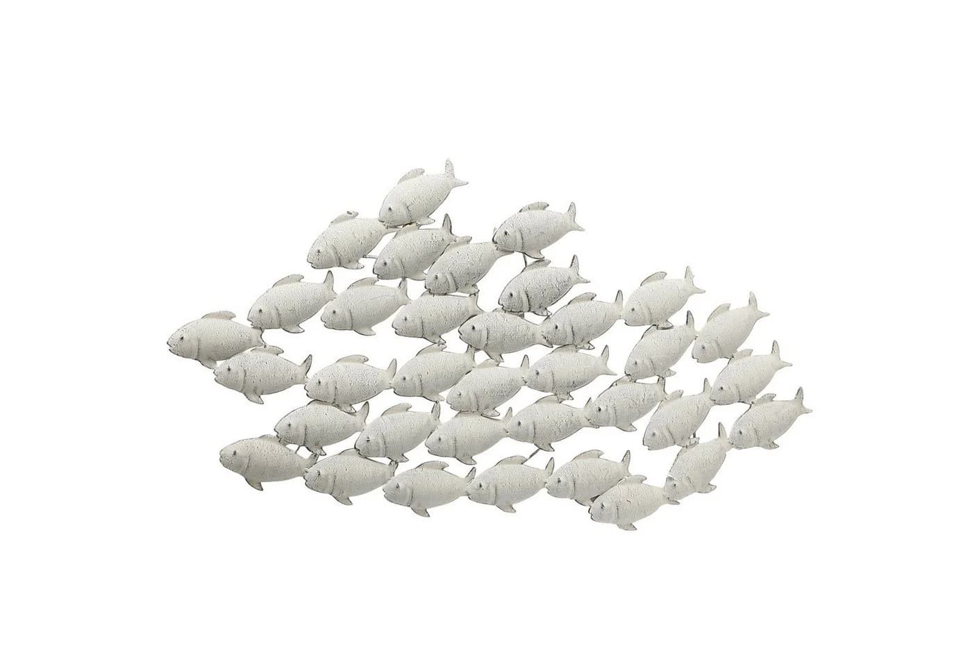 mucHome Wanddekoobjekt Fischschwarm Metall Grau - Bild 2