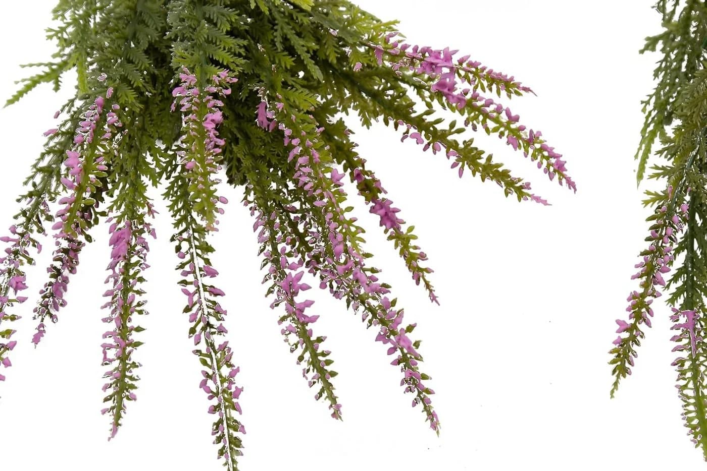 mucPlants Kunstpflanze 2er Set künstliche Erika Stecker rot
