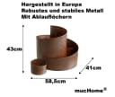 mucHome Kräuterspirale aus Metall mit Rostoptik Bild 3