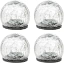 mucHome Kugelleuchte 4er Set LED Solar Kugel Bruchglas Gartenlampen Bild 1
