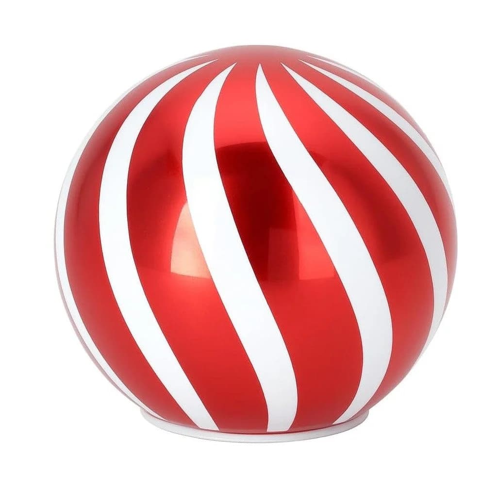 mucHome LED Kugelleuchte Deko Kugel rot/weiß 10cm - Bild 2