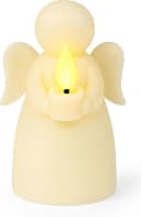 mucHome LED-Kerze Echtwachs flackerndem Licht Timer Engel oder Tannenbaum Bild 2
