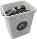 mucHome Aufbewahrungsbox Weiß mit Henkel für Waschpulver Bild 5