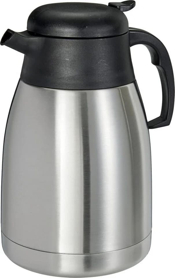 mucHome Thermoskanne 1,5L Edelstahl Doppelwandig Einhandbedienung - Bild 4