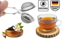 mucHome Teesieb 4x Teezangen aus rostfreiem Edelstahl, Teekugel Ø 5cm Bild 3