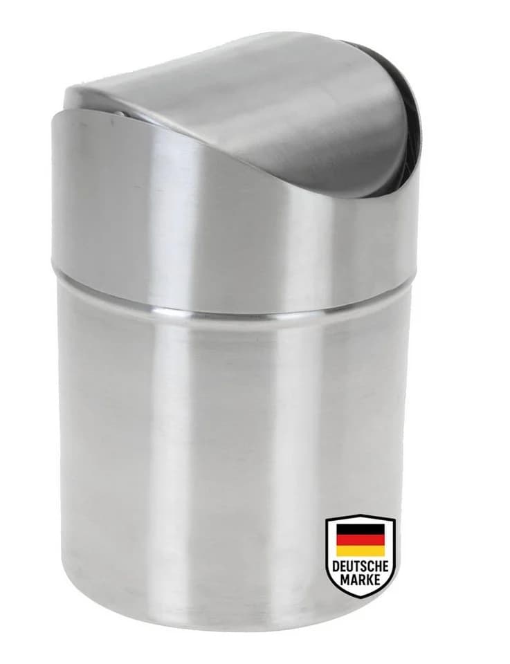 mucHome Tischmülleimer Edelstahl mit Schwingdeckel - Bild 2