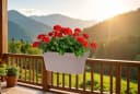 mucHome Balkonkasten für Geländer 60cm Kunststoff Blumenkasten Blumentopf Pflanztopf Bild 1