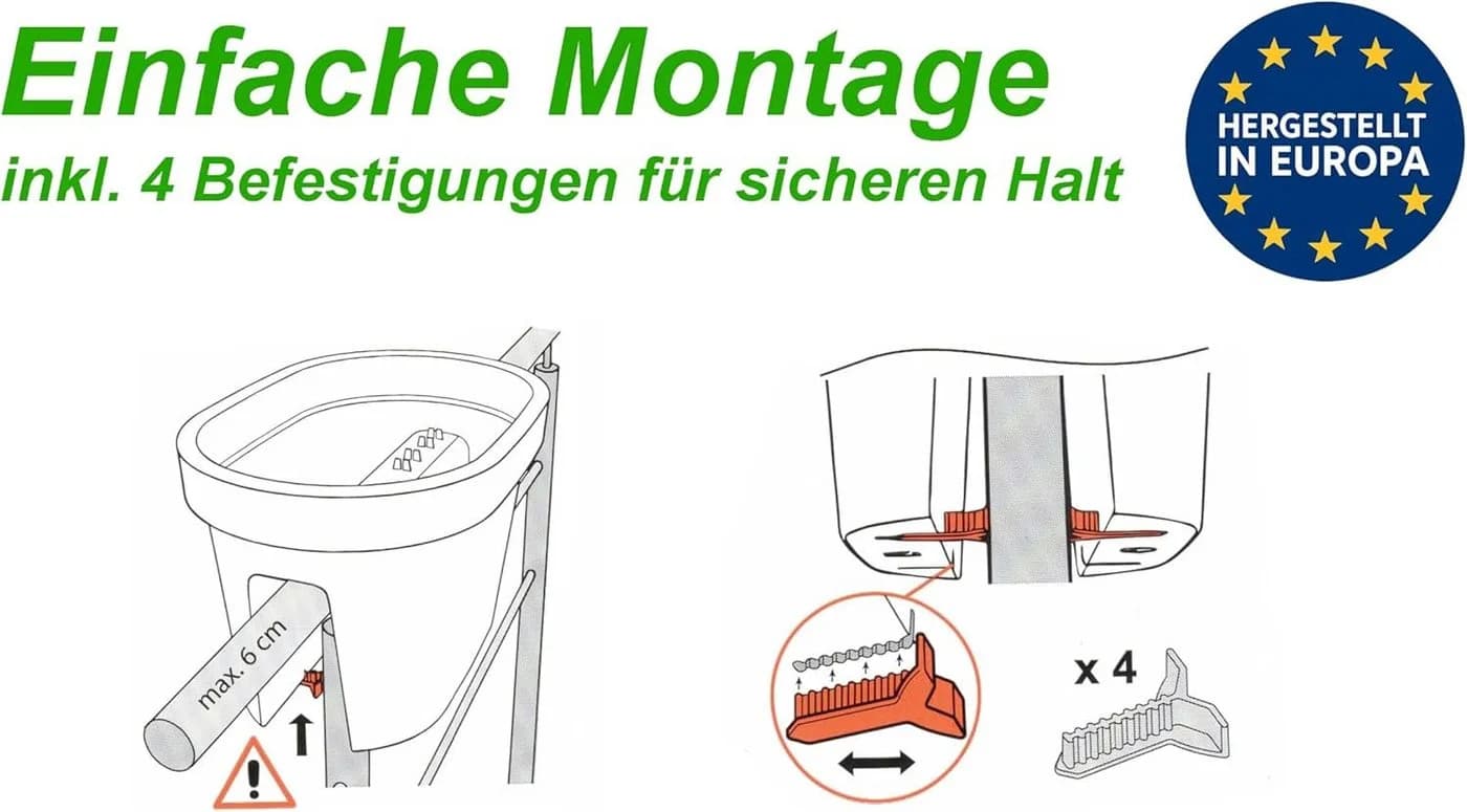 mucHome Balkonkasten 60cm Kunststoff Blumenkasten - Bild 5