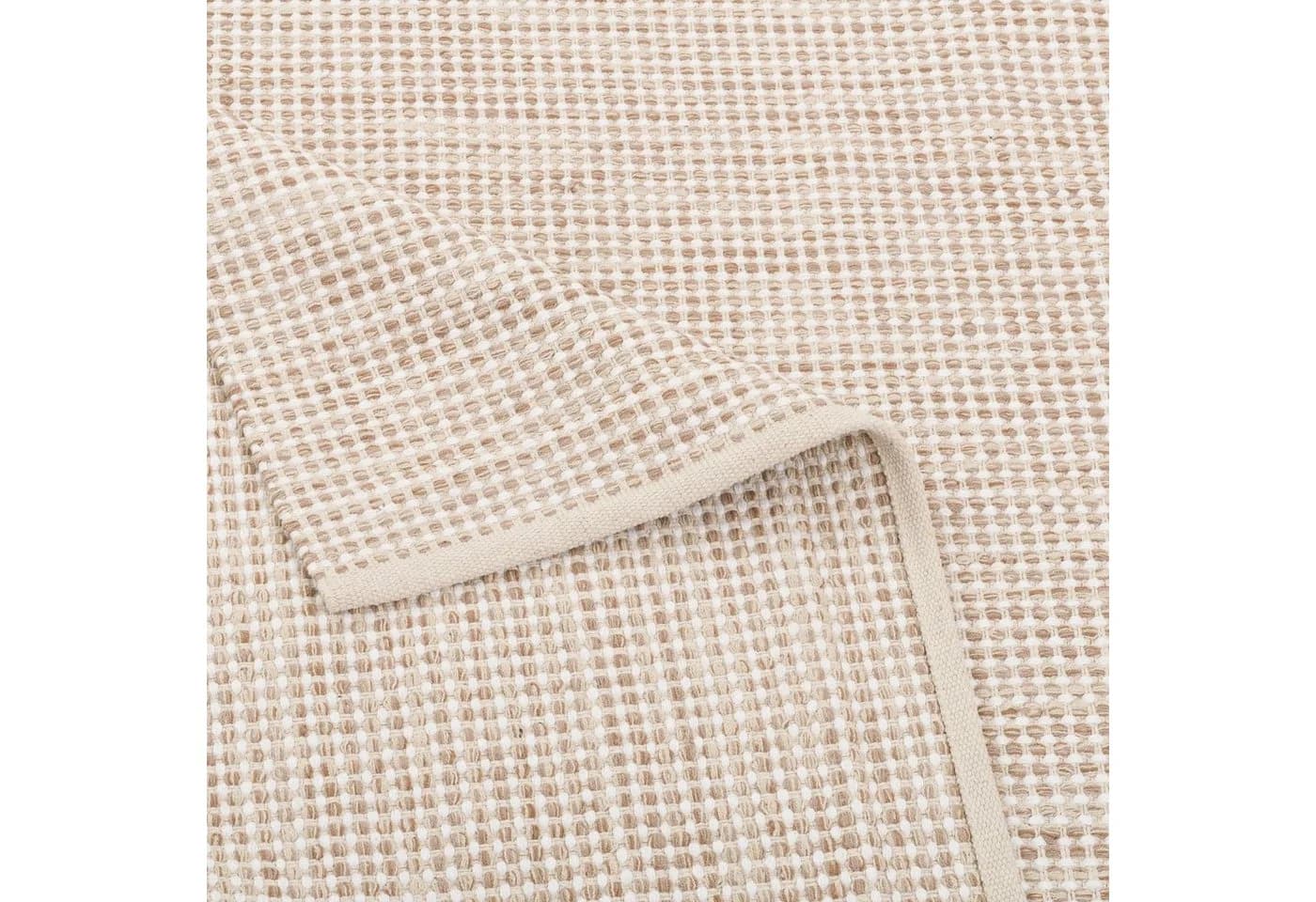Pergamon Kelim Teppich Sandy Baumwolle Modern Beige - Bild 4