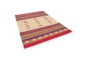 Pergamon Kelim Teppich Lina Trend Baumwolle Rot Rechteckig Bild 5