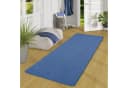 Snapstyle Veloursteppich Läufer Alma Meliert Blau Schlingen Teppich Bild 2