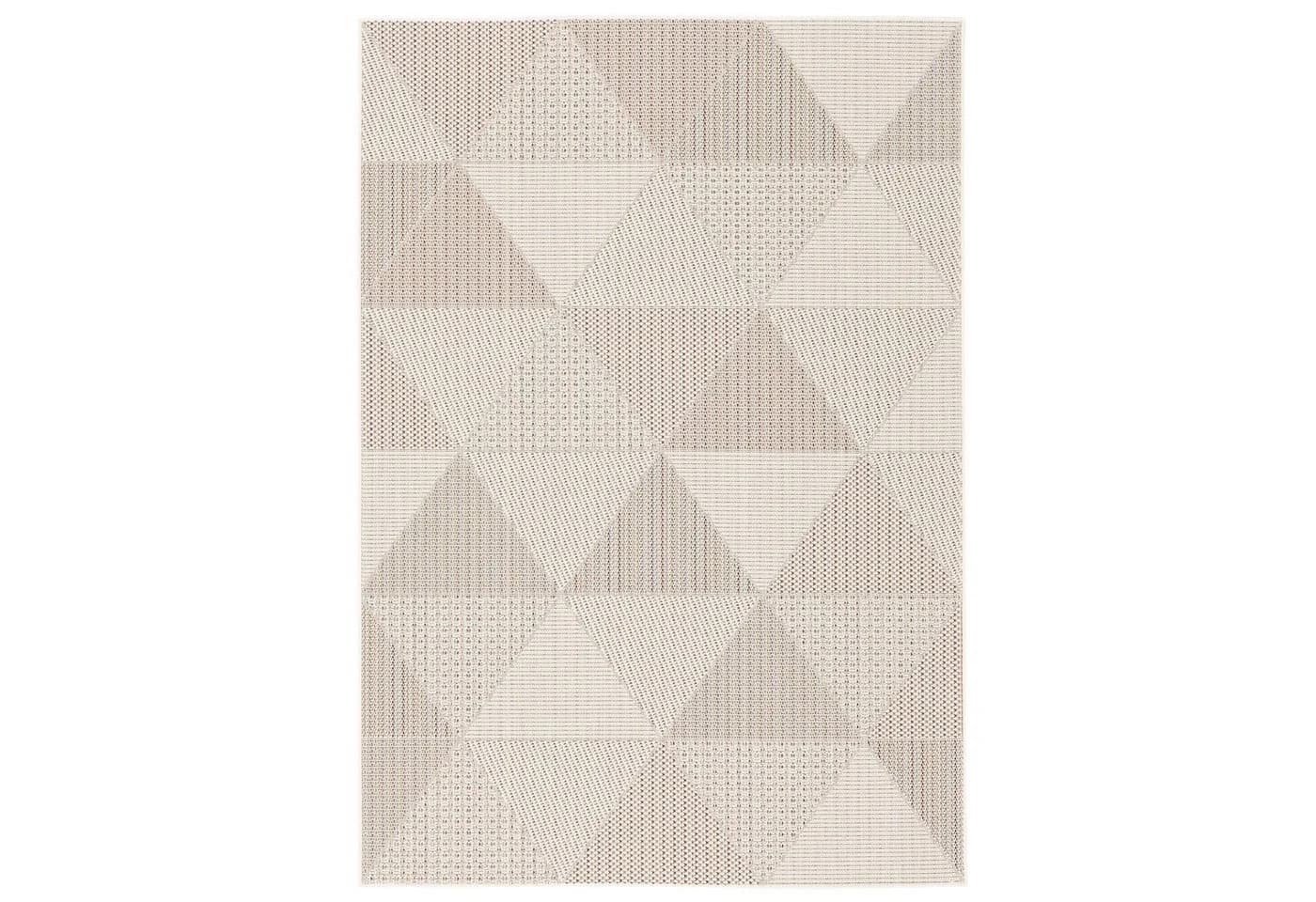 Pergamon Outdoorteppich Flachgewebe Campus Rauten Beige Sisaloptik - Bild 3