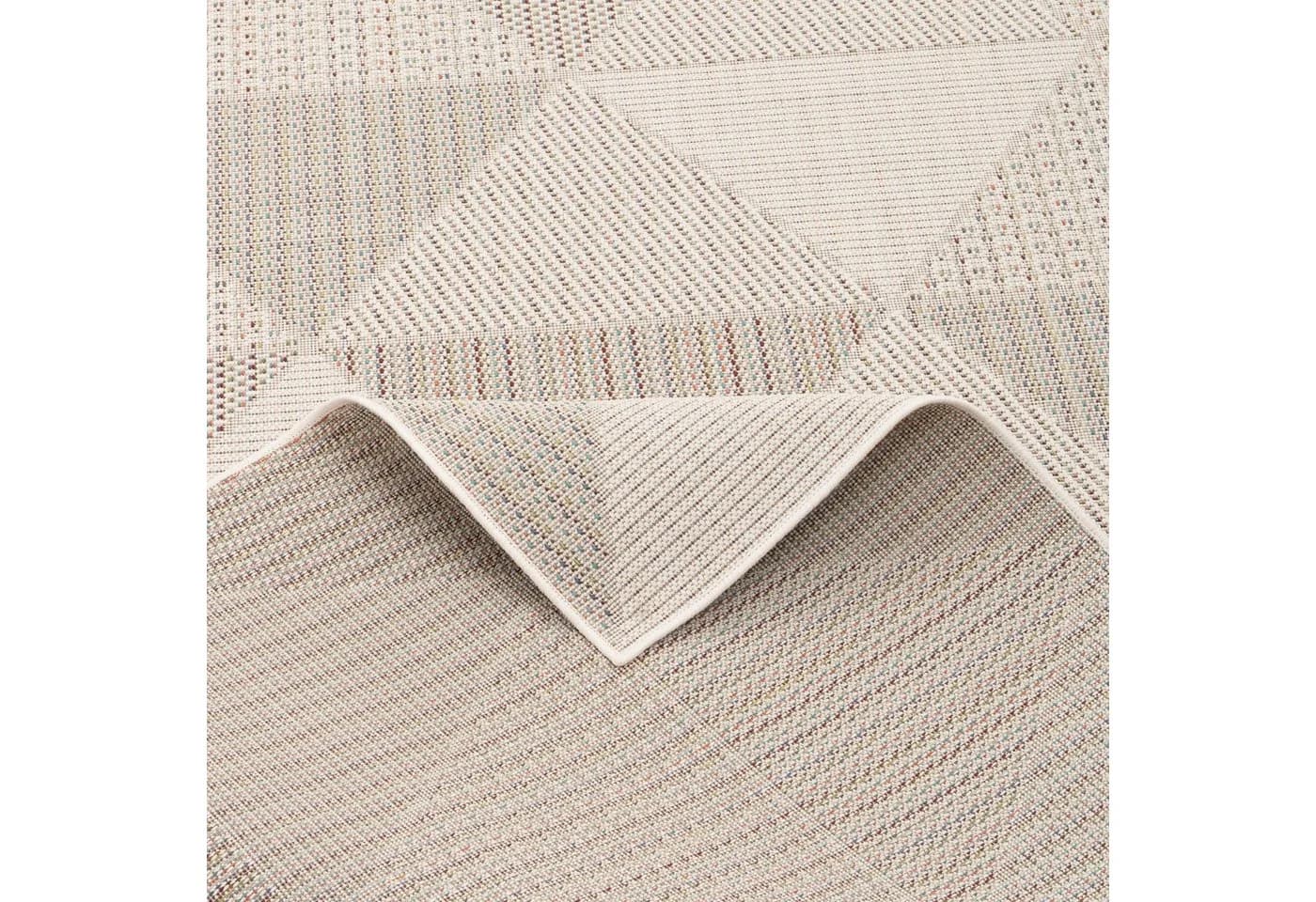 Pergamon Outdoorteppich Flachgewebe Campus Rauten Beige Sisaloptik - Bild 5