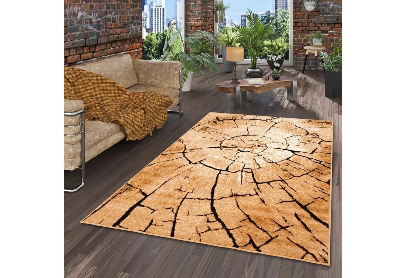 Pergamon Designteppich Samba Modern Nature Beige Braun - Bild 2