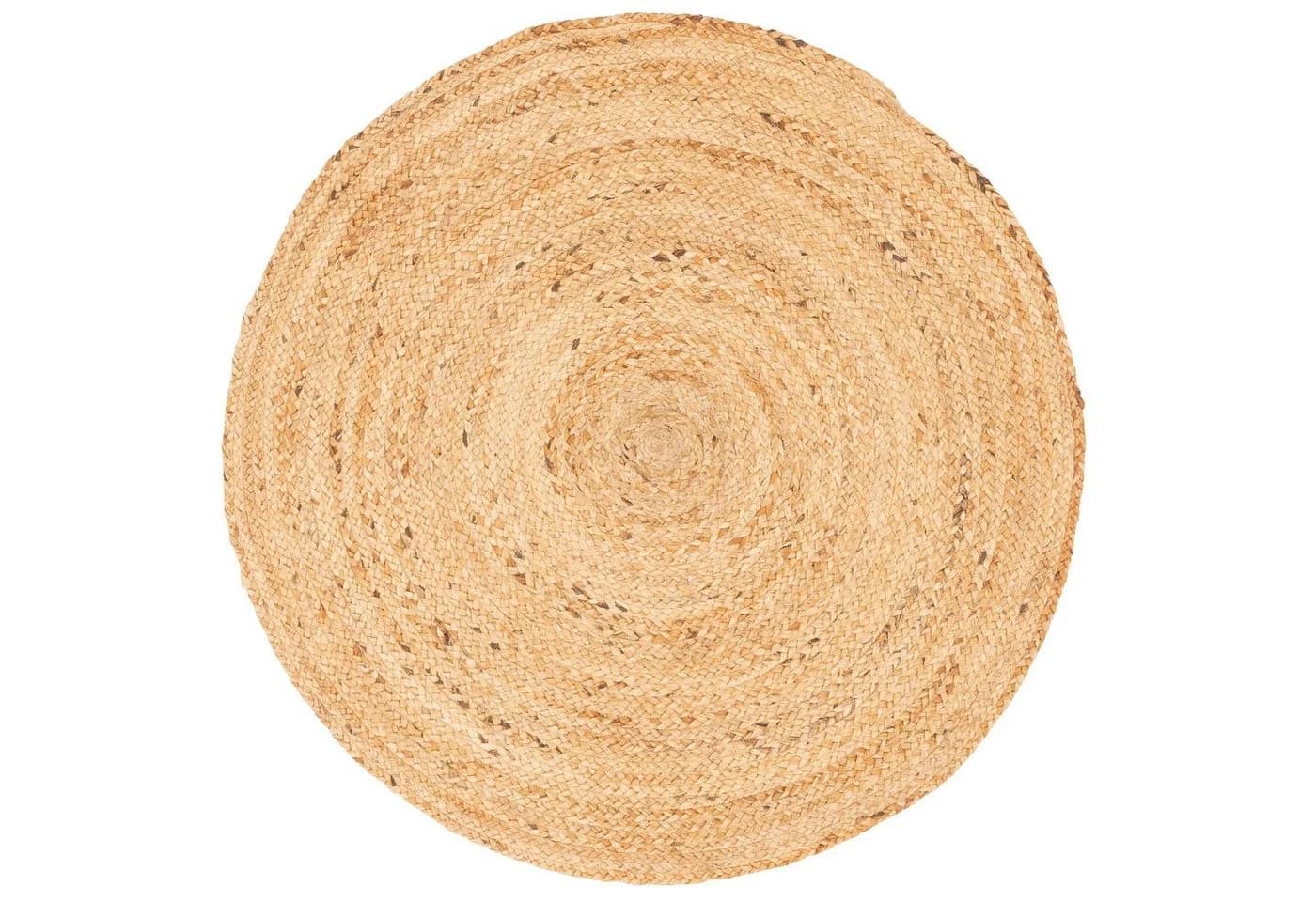 Pergamon Jute Teppich Nele Rund Handgefertigt Beige