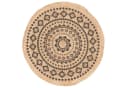 Pergamon Jute Teppich Nele Ethno Rund Beige Handgefertigt Bild 1