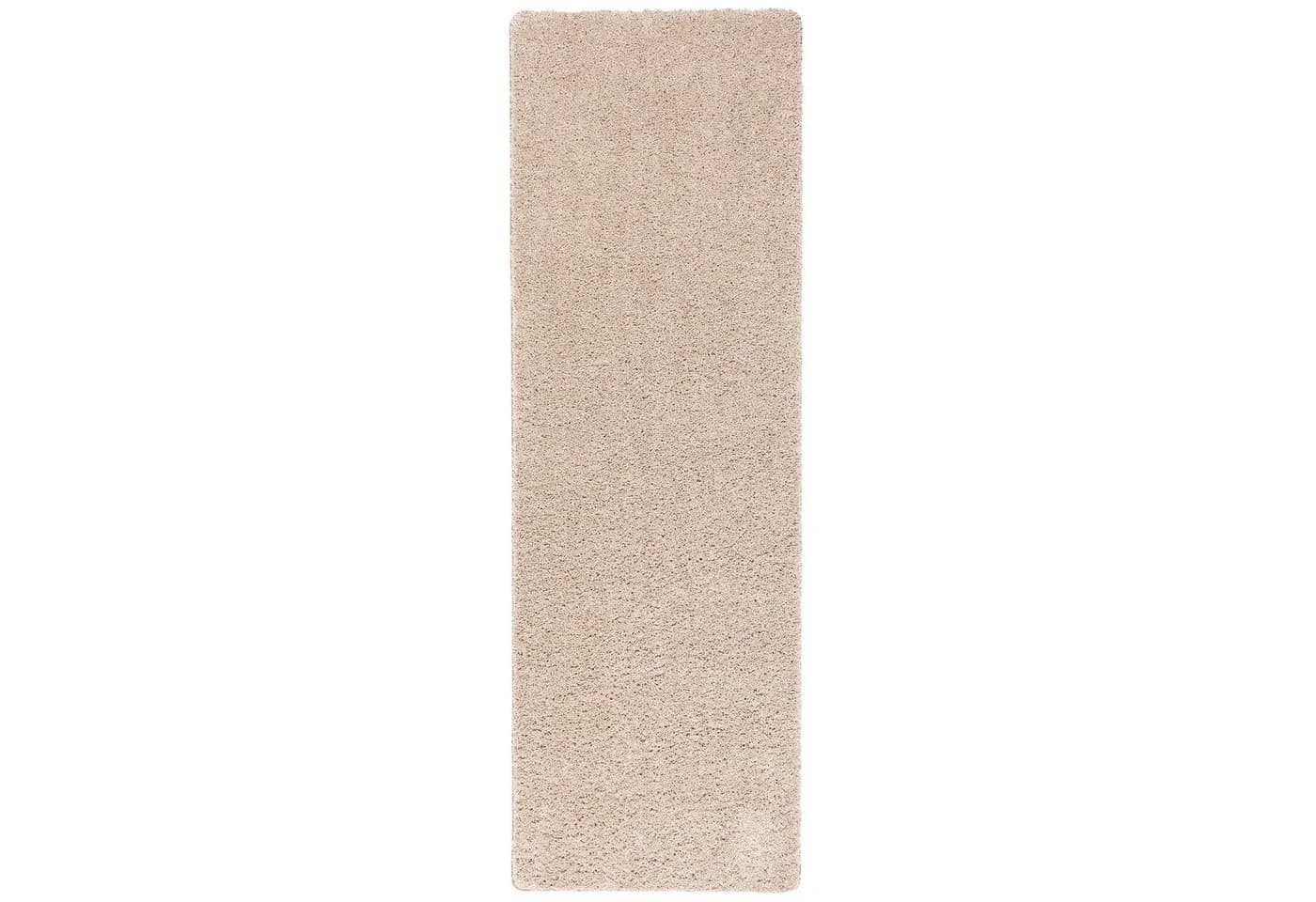 Snapstyle Milano Hochflor-Teppich Beige Luxus Langflor Läufer
