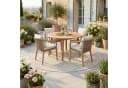 Snapstyle Outdoorteppich Oslo Rund Creme Kunstfaser Bild 2