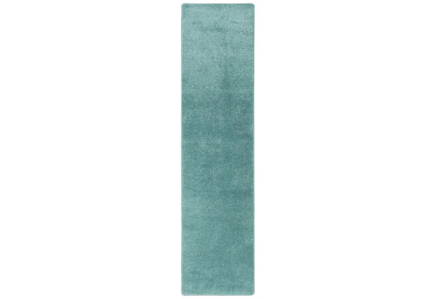 Snapstyle Läufer Hochflor Shaggy Läufer Teppich Palace Mintgrün